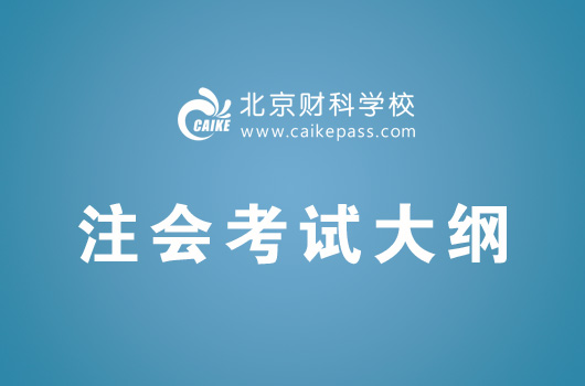 注册会计师考试大纲