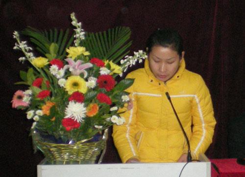 获奖学员黄晓奇发言